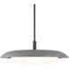 Saturno LED 19.75 inch Basalt Stone and Black Pendant Ceiling Light