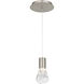 Plum LED 15 inch Satin Nickel Mini Pendant Ceiling Light
