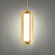 Echelon 1 Light 9 inch Aged Brass Pendant Ceiling Light