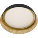 Gilt LED 22 inch Bronze Gold Leaf Indoor Ceiling Lighting
