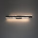 Tandem 2 Light 27 inch Black Bath Vanity & Wall Light in 27in.