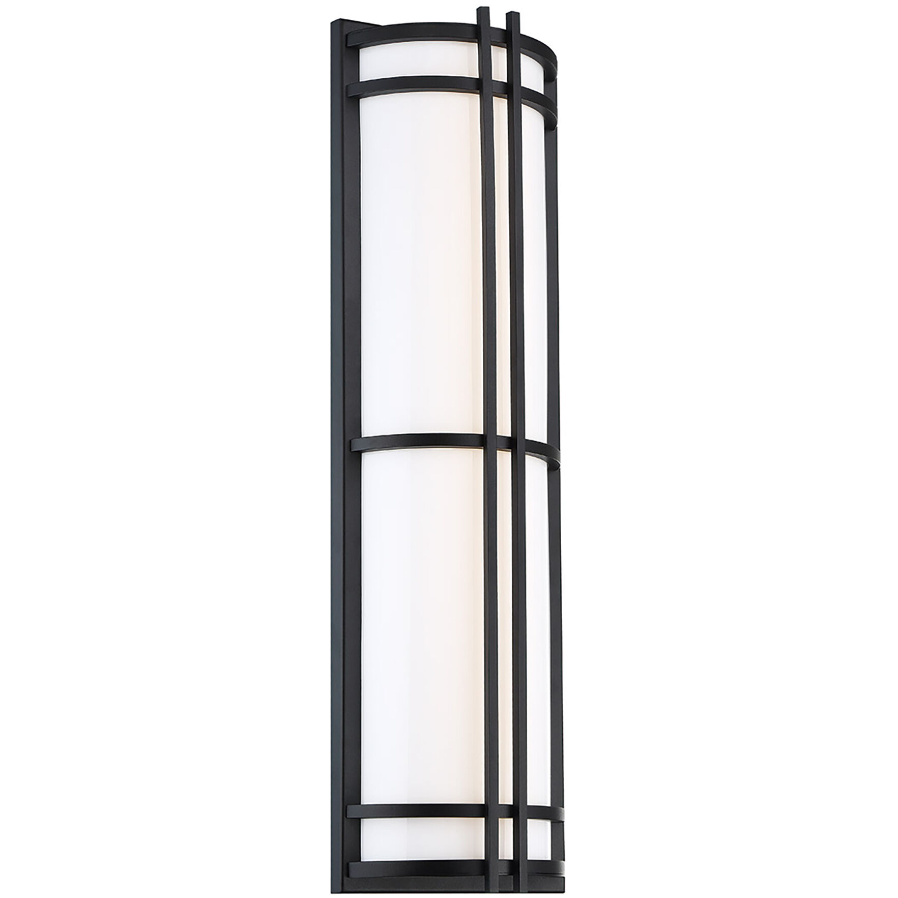 Skyscraper LED 27 inch Black Outdoor Wall Light in 2700K, 27in.