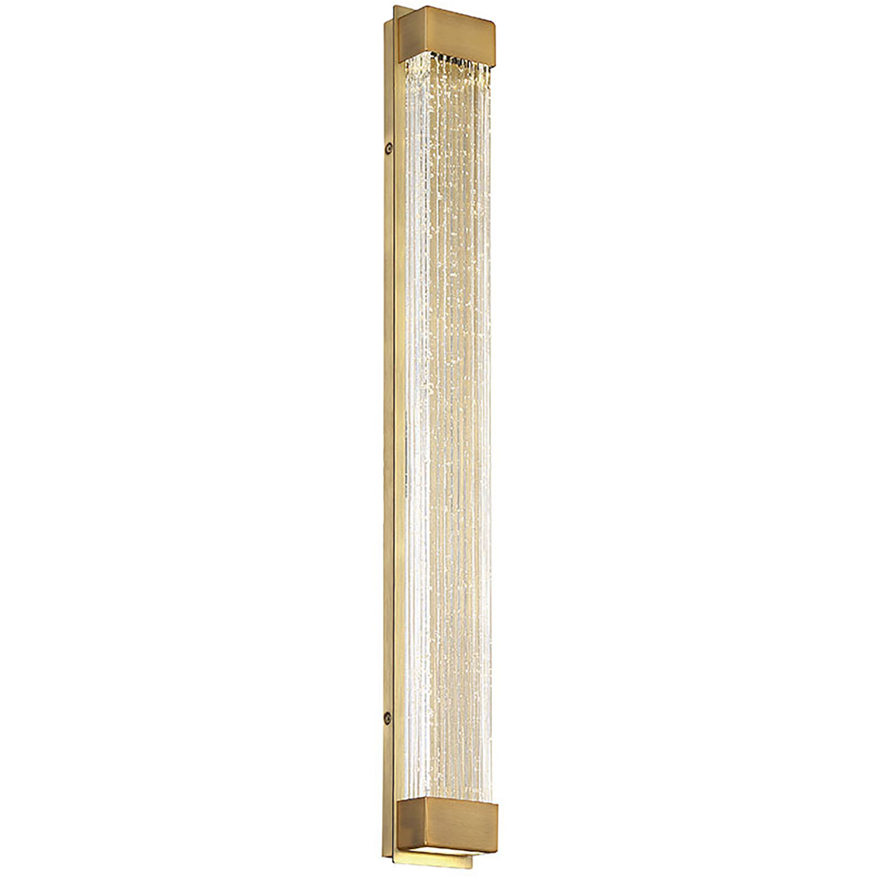 Tower LED 2 inch Aged Brass ADA Wall Sconce Wall Light in 27in