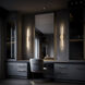 Mainline LED 28.13 inch Aged Brass Bath Vanity & Wall Light