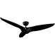 Morpheus III 60 inch Gloss Black Downrod Ceiling Fan in 3000K