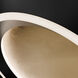 Tinzel LED 18 inch Black and Gold Leaf Flush Mount Ceiling Light in 3500K