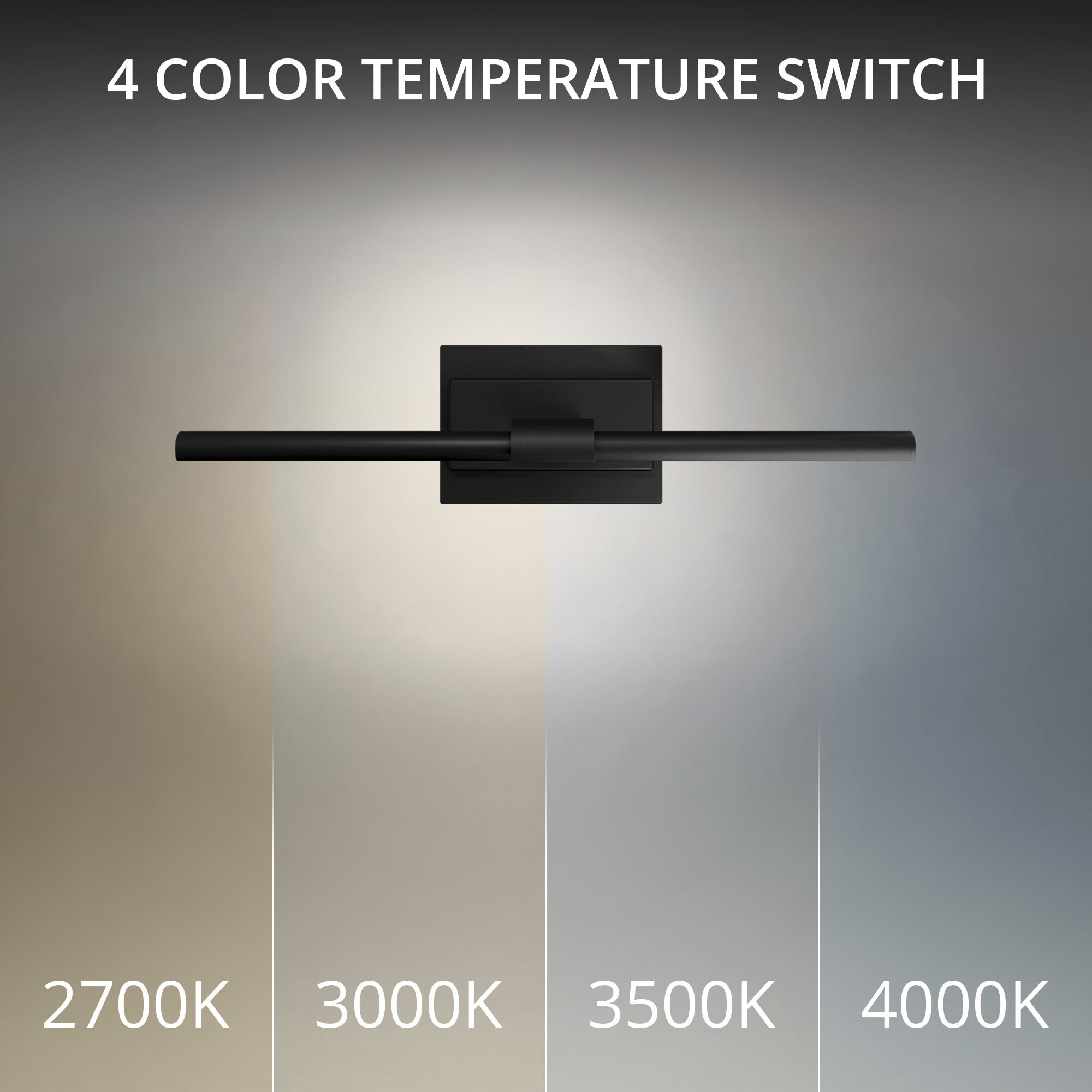 Inlet Indoor Wall Lighting in 3000K, Black
