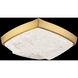 Kenji LED 11 inch Aged Brass Flush Mount Ceiling Light