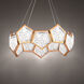 Starlight Starbright LED 11 inch Aged Brass Chandelier Ceiling Light