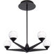 Double Bubble 5 Light 22 inch Black Chandelier Ceiling Light