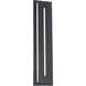 Midnight 1 Light 26 inch Black Outdoor Wall Light