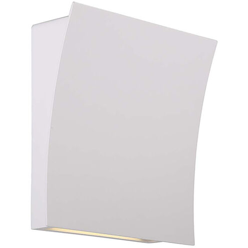 Slide LED 4 inch White ADA Wall Sconce Wall Light in 2700K