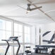 Tip Top 52 inch Matte White Flush Mount Ceiling Fan in 3000K, Smart Ceiling Fan