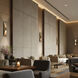 Kastlerock LED 4 inch Beige Travertine and Aged Brass ADA Wall Sconce Wall Light