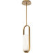 Rollins 1 Light 3.75 inch Aged Brass Mini Pendant Ceiling Light