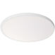 Argo LED 19 inch White Flush Mount Ceiling Light in 2700K, 19in. 