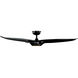 Morpheus III 60 inch Gloss Black Downrod Ceiling Fan in 3000K