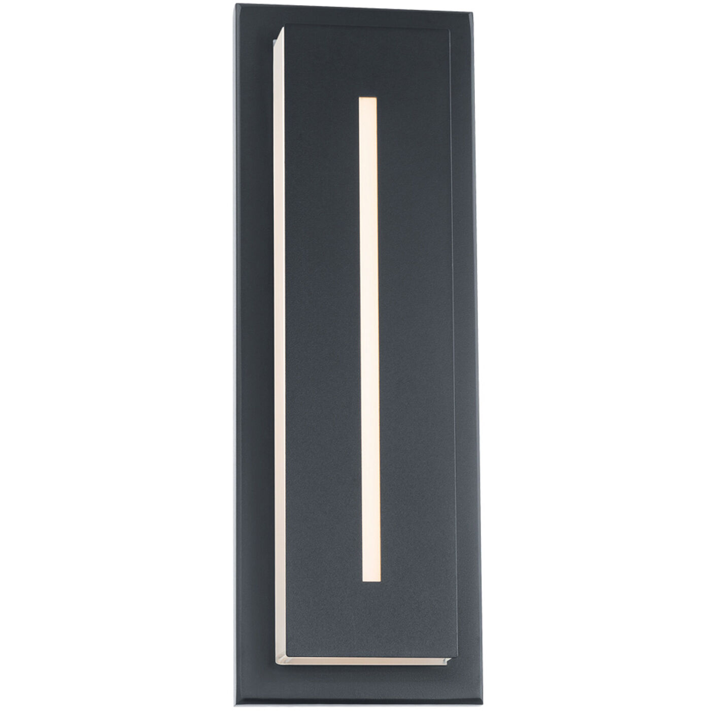 Midnight 1 Light 16 inch Black Outdoor Wall Light in 4000K, 16in.