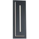 Midnight 1 Light 16 inch Black Outdoor Wall Light