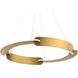 Ilios LED 32.25 inch Aged Brass Pendant Ceiling Light