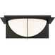 Echelon 1 Light 14 inch Black Flush Mount Ceiling Light