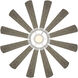 Wyndmill 65 inch Steel and Weathered Wood with Weathered Wood Blades Downrod Ceiling Fan in 2700K, Steel Weathered Wood