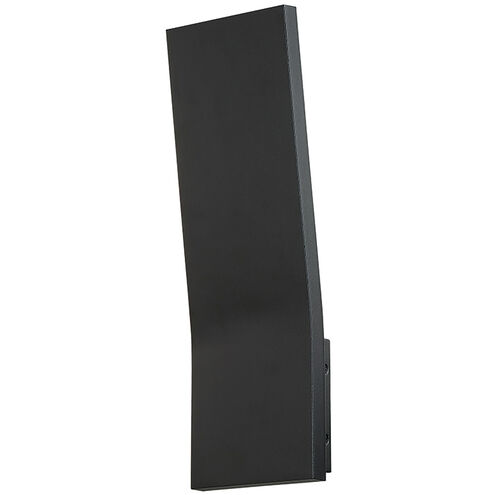 Blade LED 16 inch Black Outdoor Wall Light in 16in.