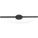 Swoop 1 Light 34 inch Black Bath Vanity Light Wall Light