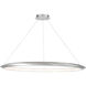 The Ring LED 48 inch Brushed Aluminum Chandelier Ceiling Light in 3000K, 48in.