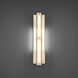 Conan LED 4 inch Beige Travertine and Aged Brass ADA Wall Sconce Wall Light