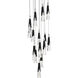 Kilt 15 Light 23 inch Black Multi-Light Pendant Ceiling Light