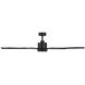 Size Matters 65 inch Matte Black Downrod Ceiling Fan