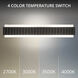 Magnate LED 27 inch Basalt Stone and Black Bath Vanity & Wall Light