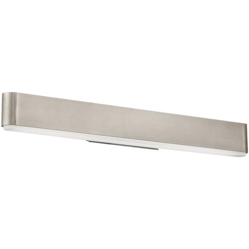 0 to 60 LED 23.88 inch Brushed Nickel Bath Vanity & Wall Light in 3500K, 24in.