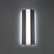 Enigma 1 Light 27 inch Black Outdoor Wall Light