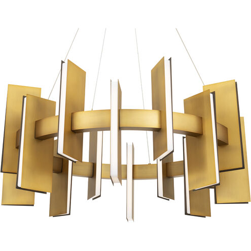 Ronan LED 32 inch Aged Brass Indoor Hanging Lighting Ceiling Light