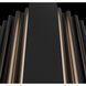 Krimp LED 36 inch Black Outdoor Wall Lighting