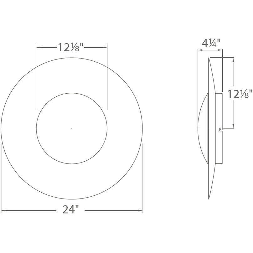 Blaze Wall Sconce Wall Light in 24in., Gold Leaf