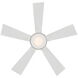 Wynd 42 inch Matte White Downrod Ceiling Fan in 2700K