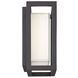 Framed LED 8 inch Bronze Outdoor Wall Light in 8in.