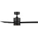 Axis 44 inch Matte Black Downrod Ceiling Fan in 3000K