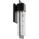 Mist LED 16 inch Black Outdoor Wall Light in 16in.