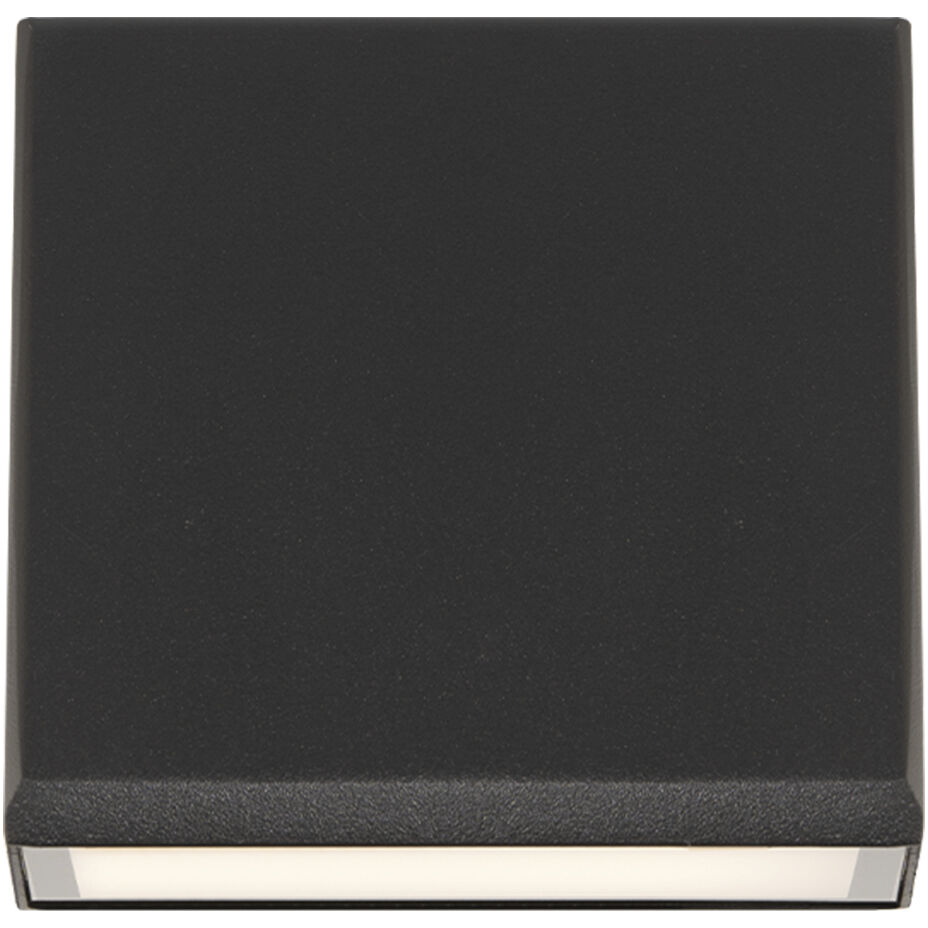 Flue 1 Light 5.5 inch Black Outdoor Wall Light in 3500K