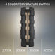 Formation LED 24 inch Basalt Stone and Black Outdoor Wall Light