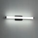 Mini Vogue LED 19.75 inch Black Bath Vanity & Wall Light in 2700K, 18in.