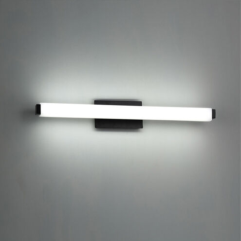 Mini Vogue LED 19.75 inch Black Bath Vanity & Wall Light in 3500K, 18in.