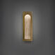 Cadey LED 2.88 inch Beige Travertine and Aged Brass ADA Wall Sconce Wall Light