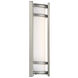 Skyscraper LED 12 inch Stainless Steel Outdoor Wall Light in 3500K, 12in.