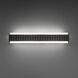Magnate LED 27 inch Basalt Stone and Black Bath Vanity & Wall Light