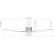 Spinster 60 inch Matte Black Downrod Ceiling Fan